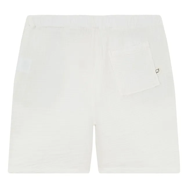 Bermuda Alex Gaze De Coton | Ecru