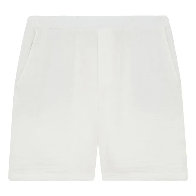 Bermuda Alex Gaze De Coton | Ecru