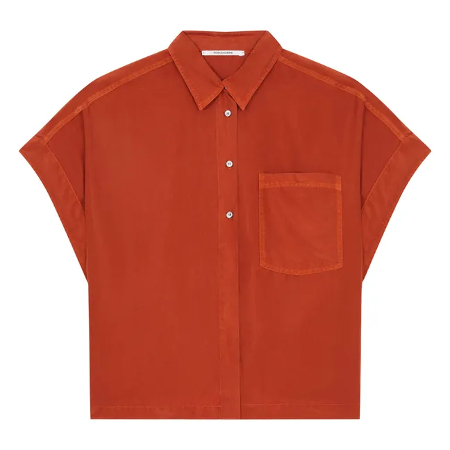 Camicia in seta Habutai | Acero