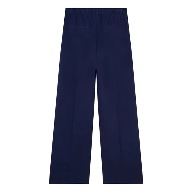 Gabardine-Hose aus Baumwolle | Nachtblau