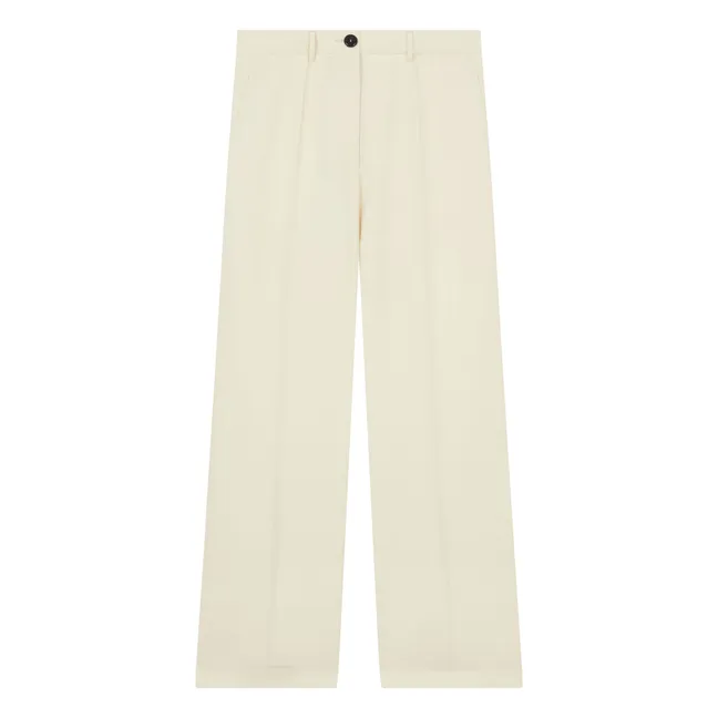 Pantalon Coton et Lin | Beige