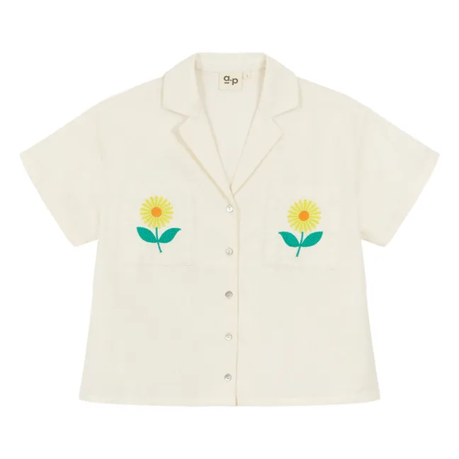 Camicia Fieke in voile de coton | Ecru