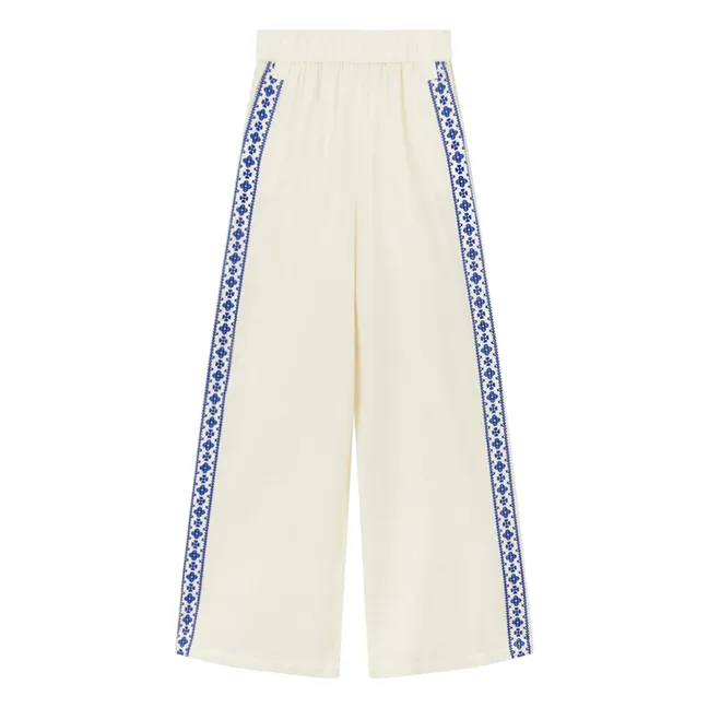 Pantalones de gasa de algodón Fostine | Crudo