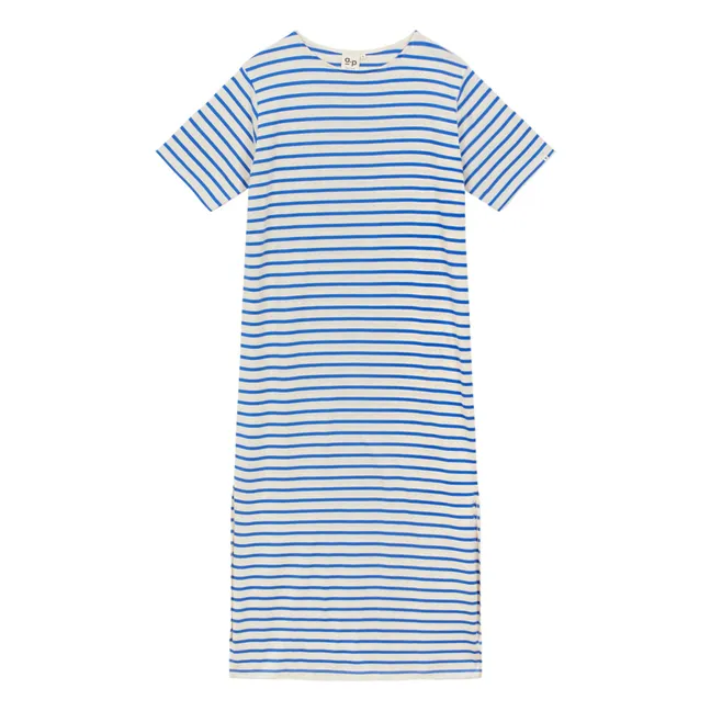 Vestido Fredolise de algodón orgánico | Azul eléctrico