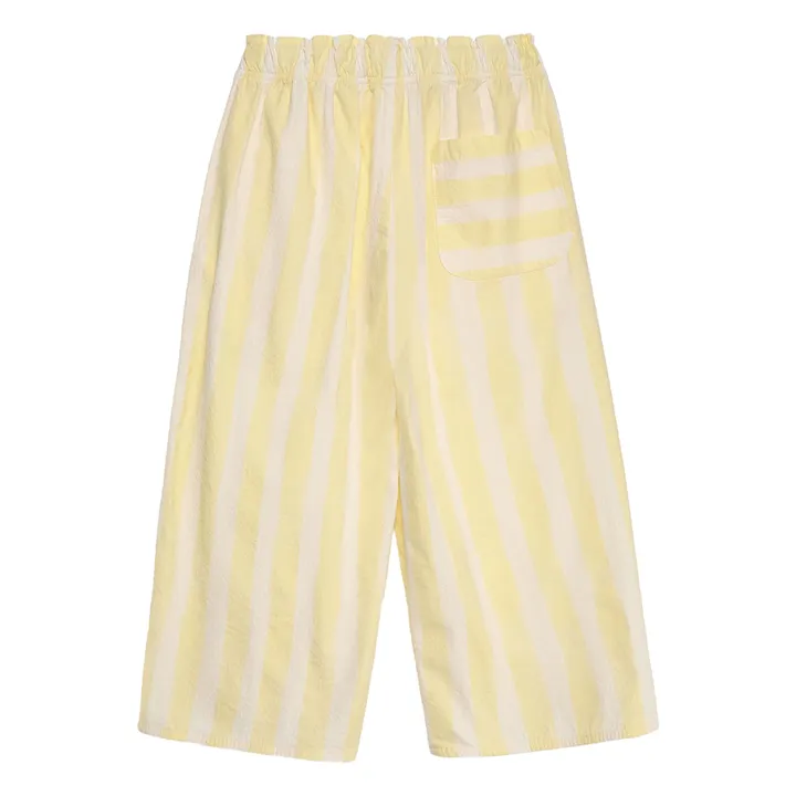 Pantalon Rayures | Jaune pâle- Image produit n°1