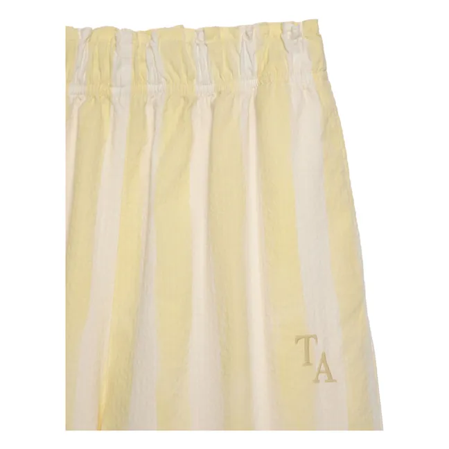 Gestreifte Hose | Blasses Gelb