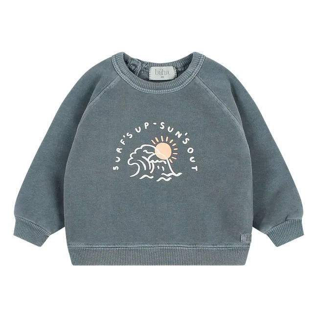 Wave Sweat Algodón orgánico | Azul Gris