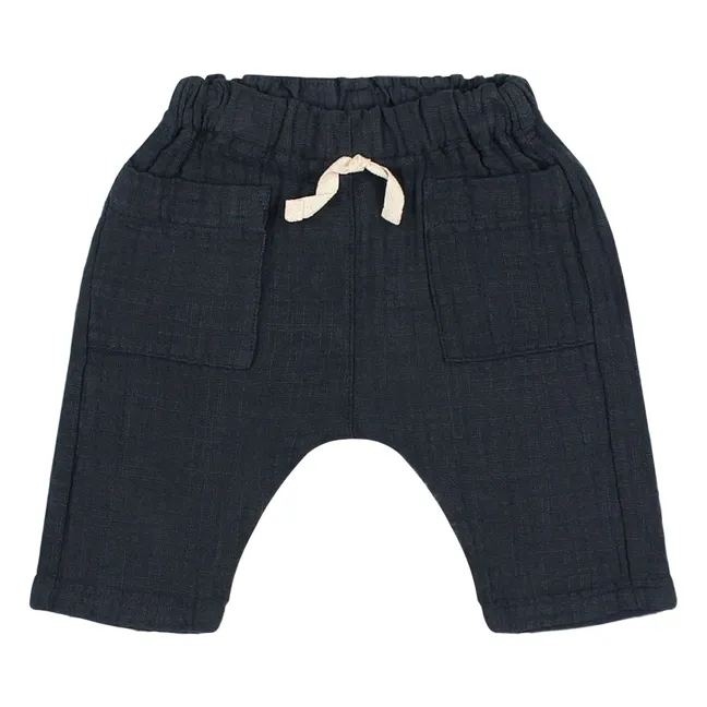 Pantalon Gaze de Coton Bio | Midnight blue