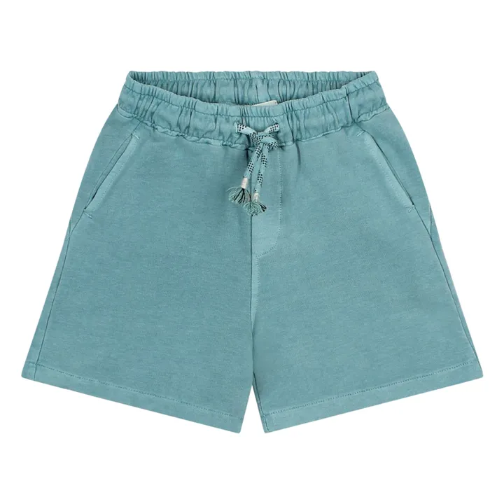 Bermuda Fleece Coton Bio | Vert- Image produit n°0