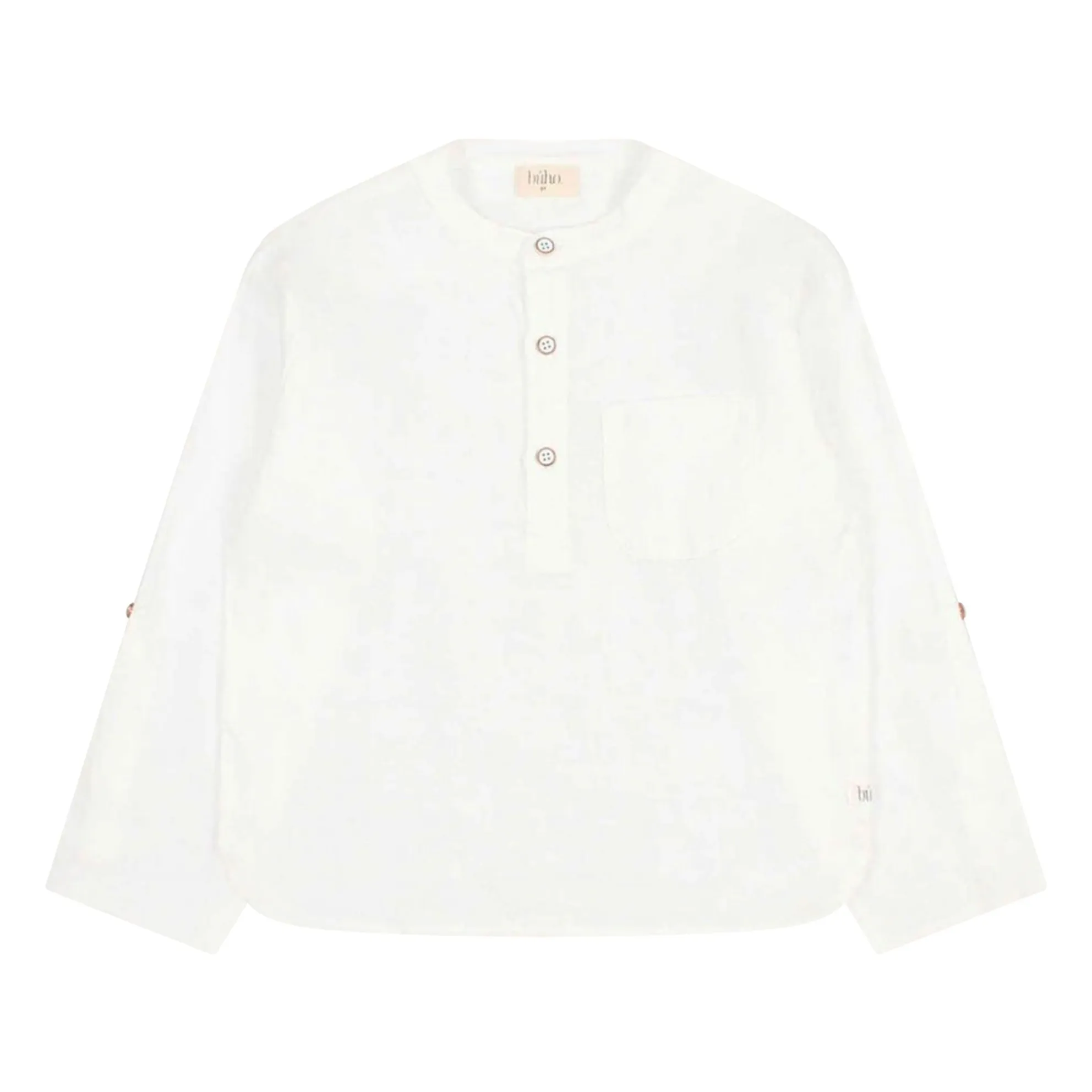 Búho White Kurta Uni Linen