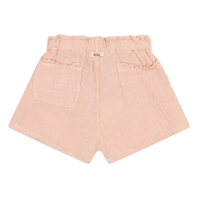 Short Gaze de Coton Bio | Rose pâle