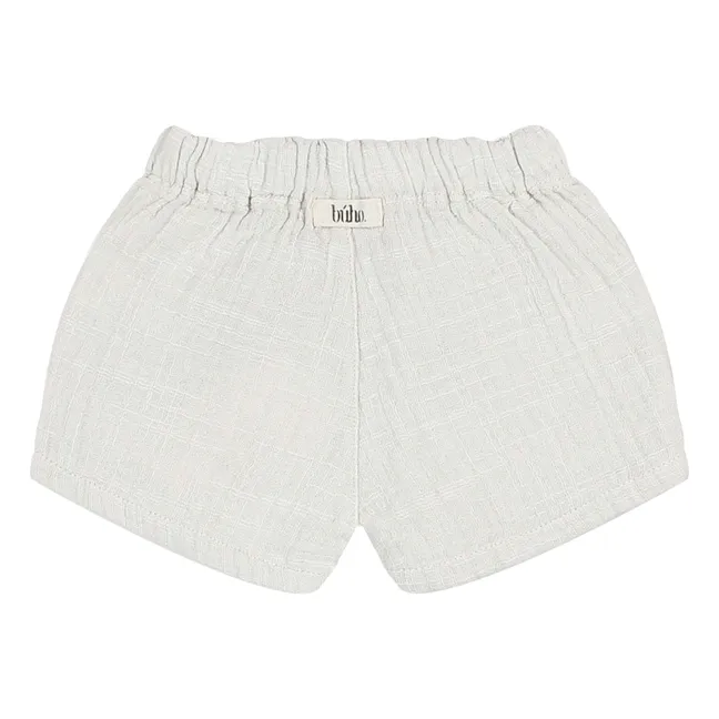 Pantaloncini per neonati in cotone biologico Muslin | Grigio chiaro