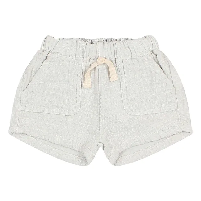 Pantaloncini per neonati in cotone biologico Muslin | Grigio chiaro