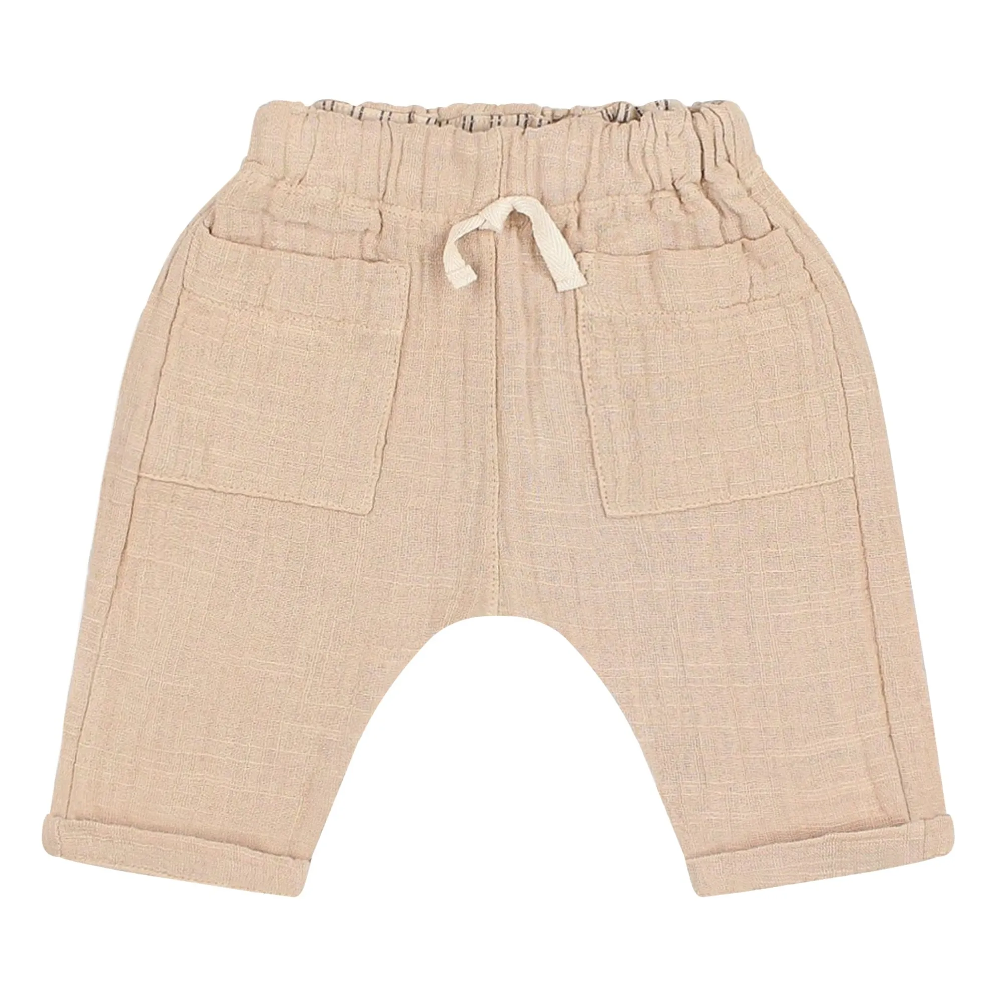 Pantalon Gaze de Coton Bio | Sable- Image produit n°1