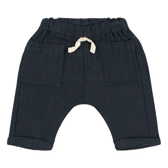 Pantalon Gaze de Coton Bio | Midnight blue