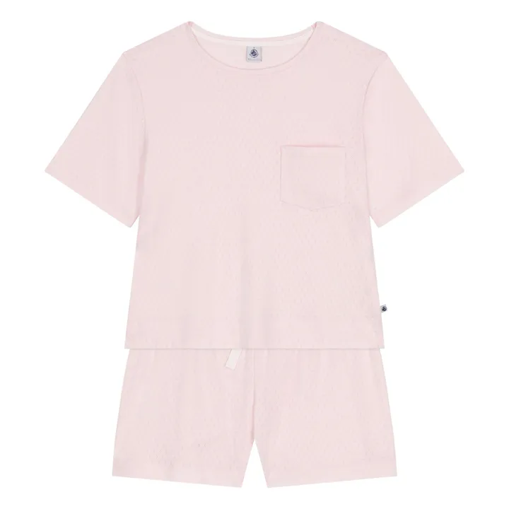 Pyjashort Brownie Coton Bio | Rose- Image produit n°4