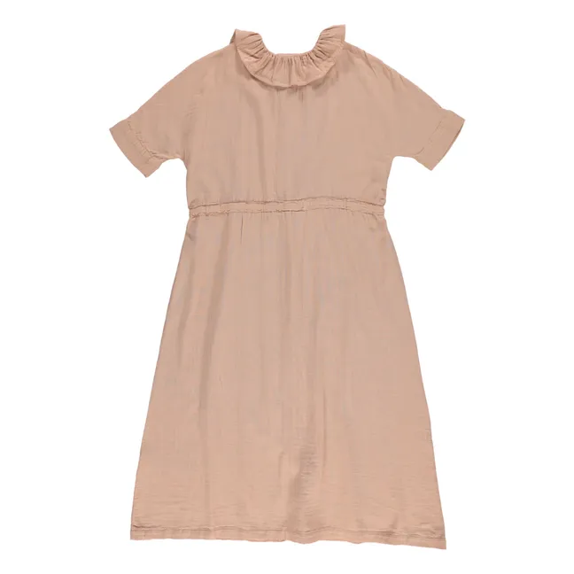 Kleid Camarine Double Gaze aus Baumwolle - Damenkollektion | Altrosa