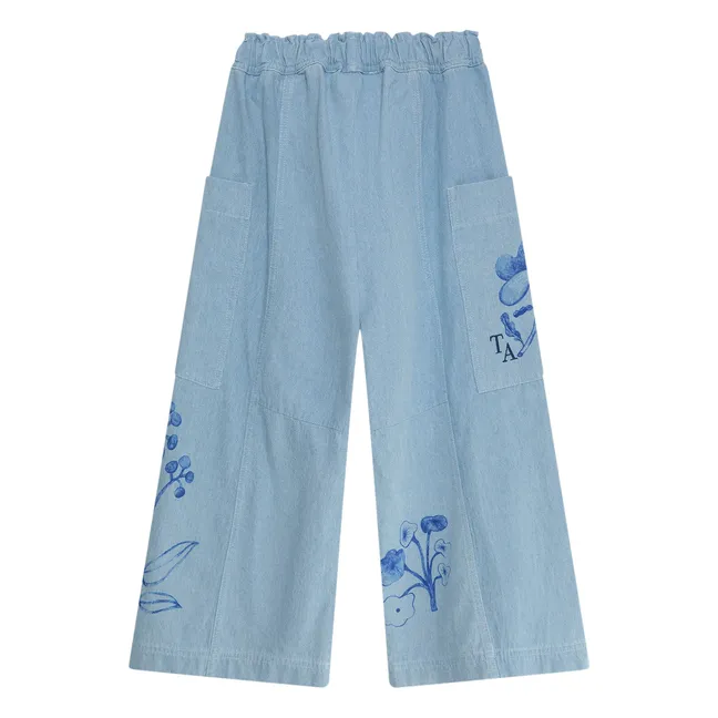 Herbarium Denim Pants | Denim blue