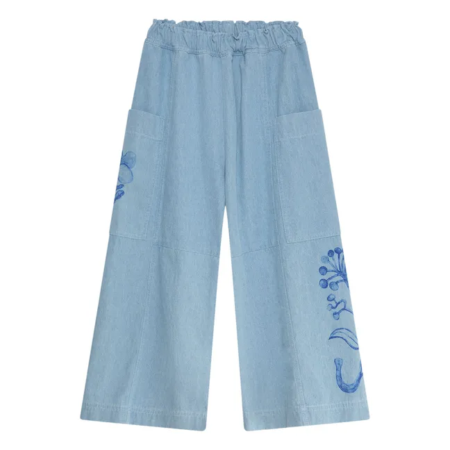 Herbarium Denim Pants | Denim blue