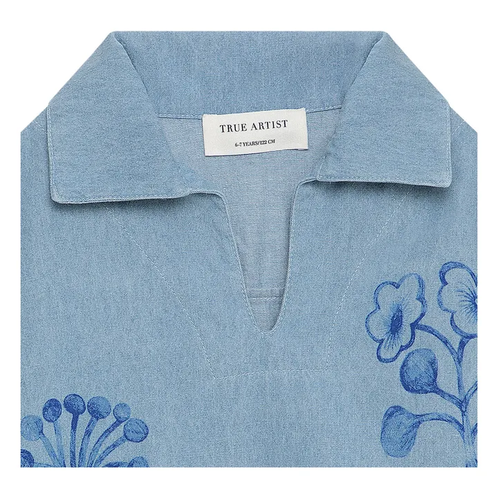 Chemise Denim Herbarium | Bleu jean- Image produit n°4
