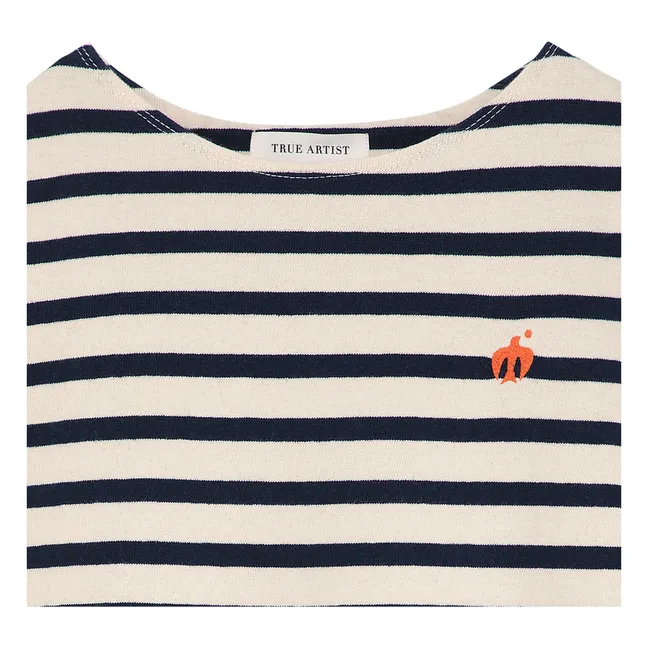 T-Shirt Nr. 15 Gestreift | Navy
