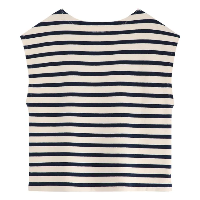 T-Shirt Nr. 15 Gestreift | Navy