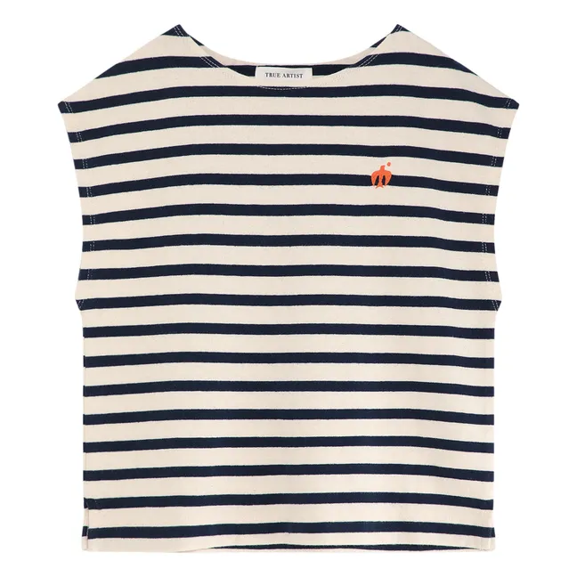 T-Shirt Nr. 15 Gestreift | Navy