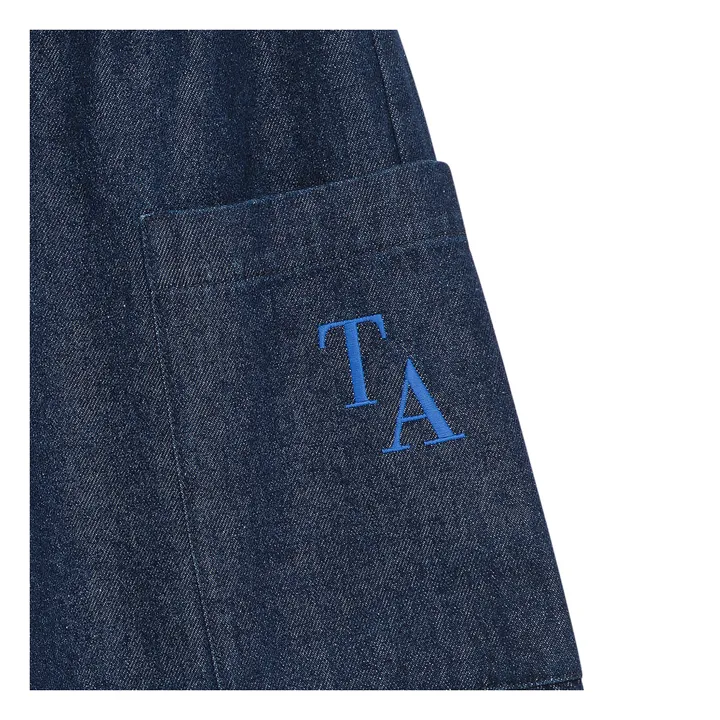 Denim shorts N°10 | Navy blue- Product image n°5
