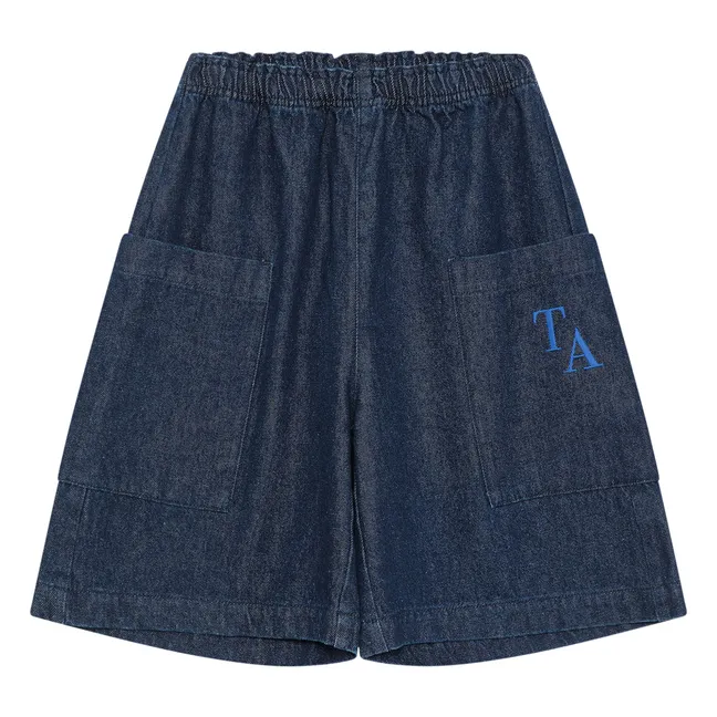 Denim shorts N°10 | Navy blue