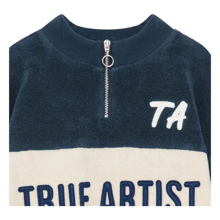 T-Shirt N°02 Eponge | Bleu marine- Image produit n°4