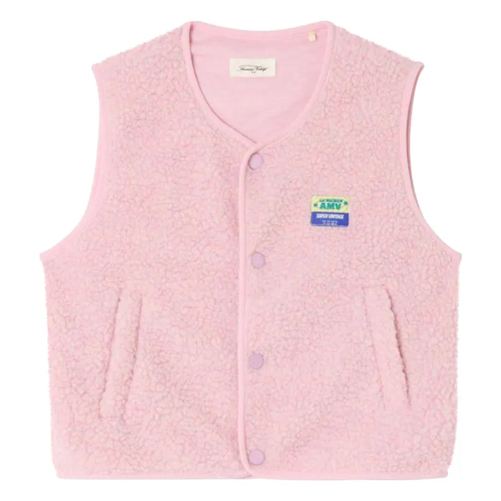 Veste Sans Manches Sherpa Hoktown | Rose fuschia- Image produit n°5