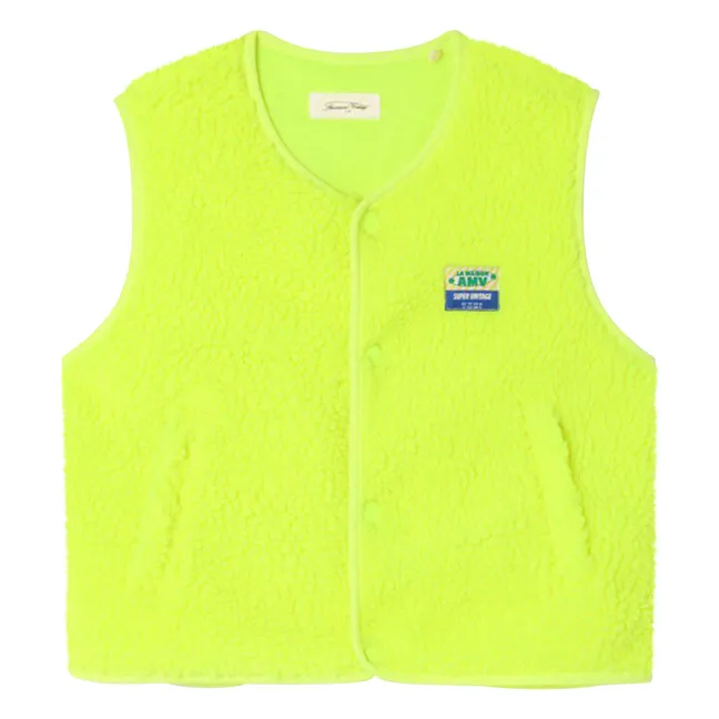 Veste Sans Manches Sherpa Hoktown | Jaune fluo