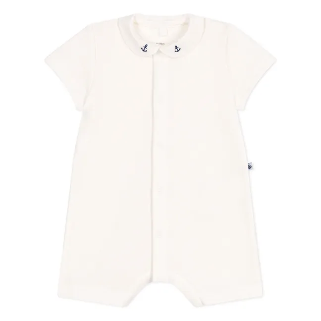Playsuit in cotone organico Baobar | Bianco
