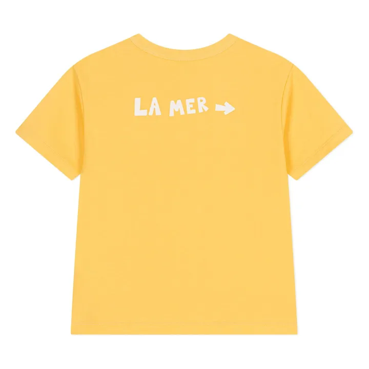 T-Shirt Bounce Coton Bio | Jaune- Image produit n°2