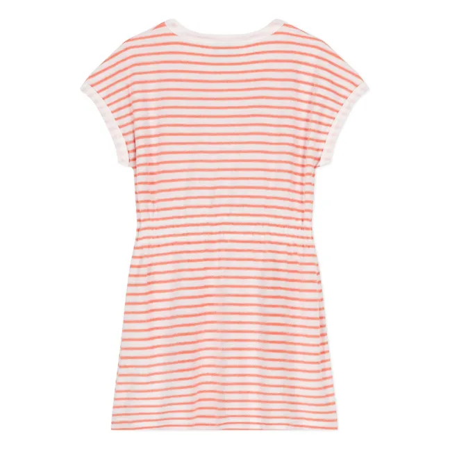 Kleid Bouclette Bio-Baumwolle | Apricot