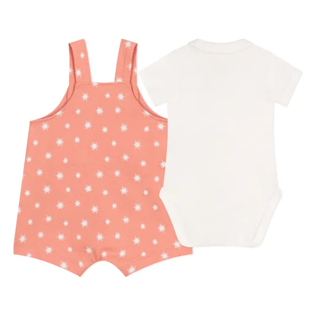 Set Body und Latzhose Barabel Bio-Baumwolle | Apricot