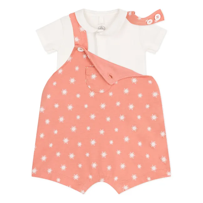 Set Body und Latzhose Barabel Bio-Baumwolle | Apricot