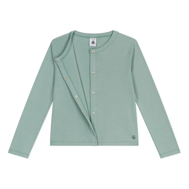 Cardigan in cotone organico Bodini | Salvia