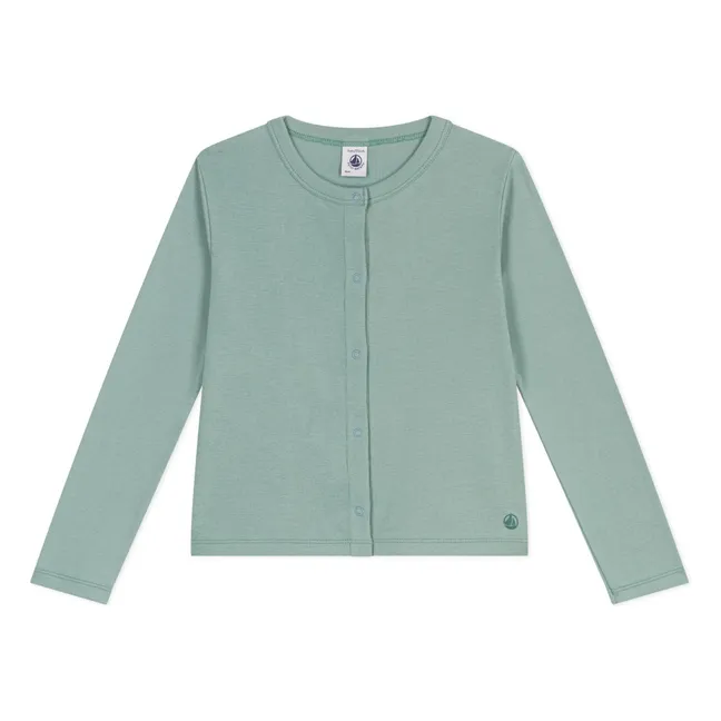 Cardigan in cotone organico Bodini | Salvia