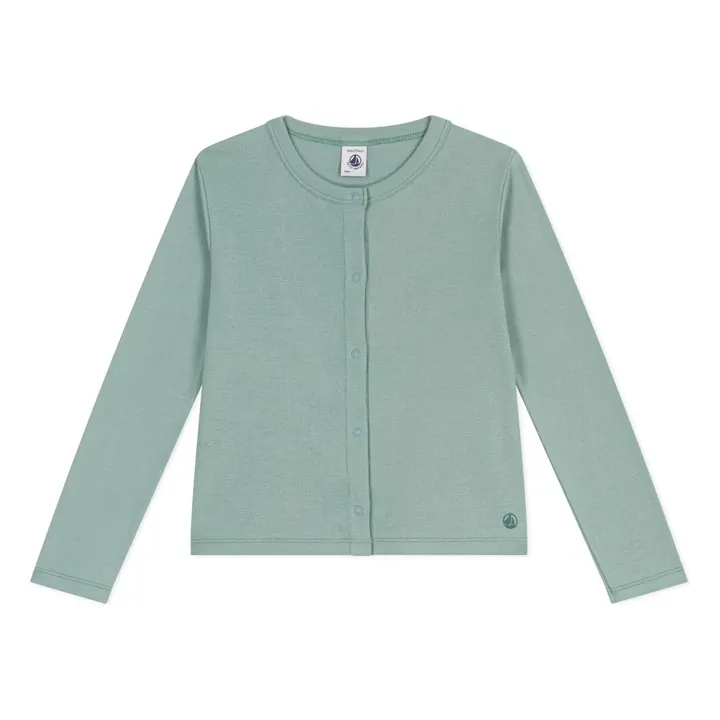 Cardigan Bodini Coton Bio | Sauge- Image produit n°0