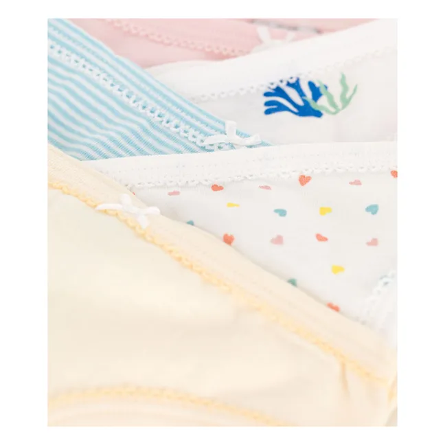 Lot 5 Culottes Pamplemousse Coton Bio | Jaune