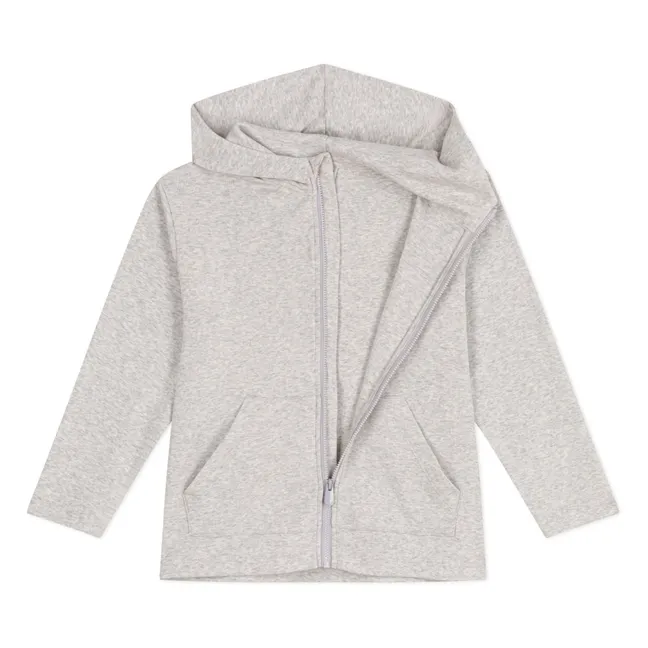 Felpa Brad in cotone organico | Grigio chiné