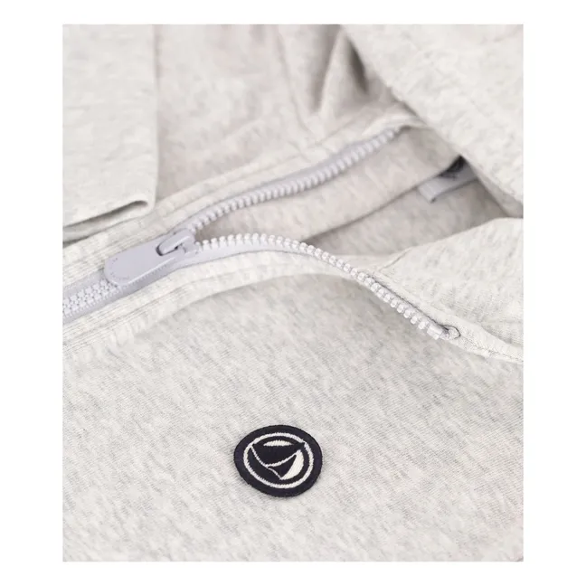Felpa Brad in cotone organico | Grigio chiné