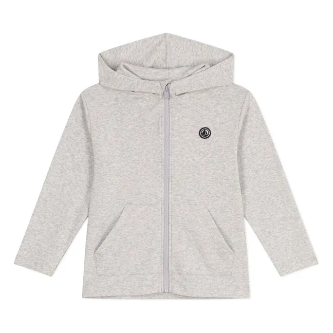 Felpa Brad in cotone organico | Grigio chiné