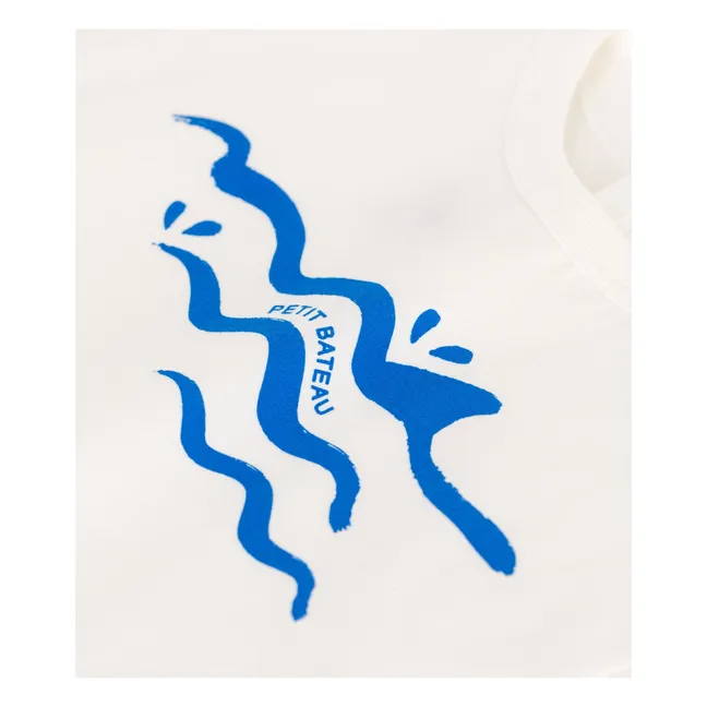 Maglietta Barlay Shark in cotone organico | Bianco