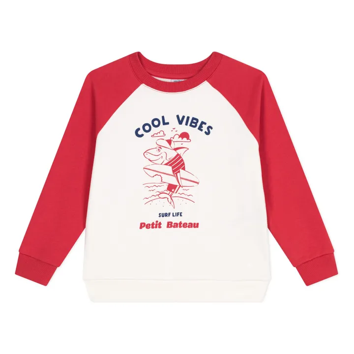 Sweat Bienvu Coton Bio | Rouge- Image produit n°0
