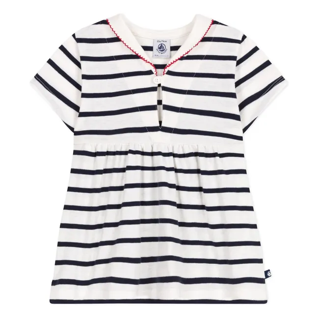 Kleid Barinia Bio-Baumwolle | Weiß