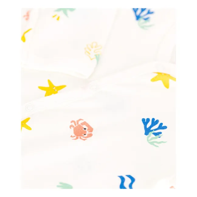 Pyjama Balgue Coton Bio | Ecru
