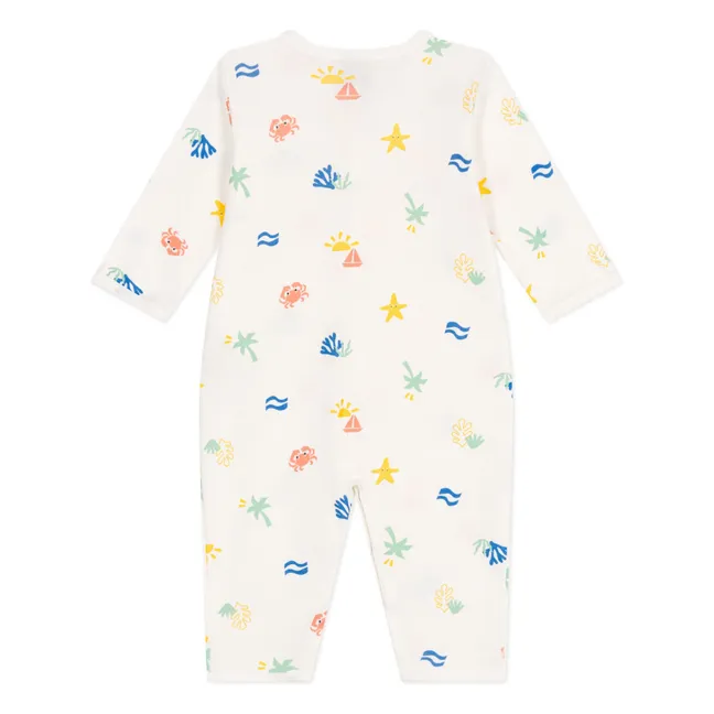 Pyjama Balgue Coton Bio | Ecru