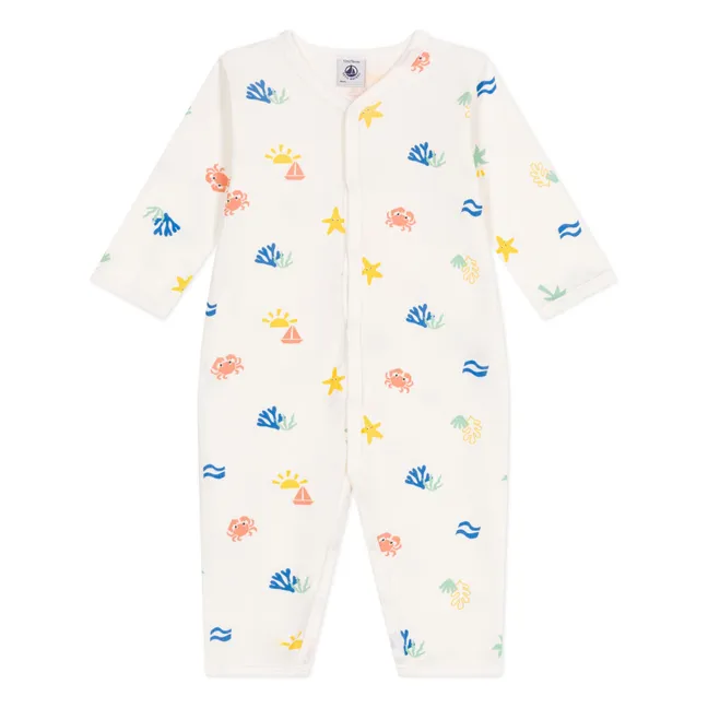 Pyjama Balgue Coton Bio | Ecru